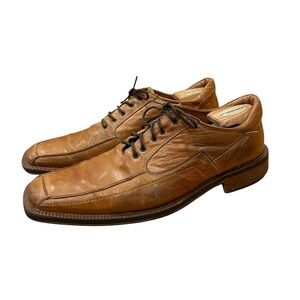 McKanty Leather Square Toe Oxford Loafer Dress Shoes Men’s Size 10 / EU 44 Brown
